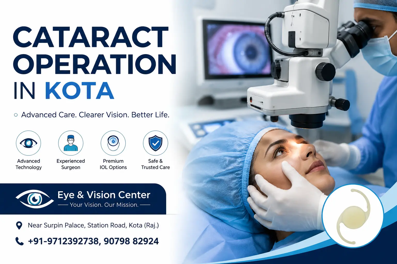 Dr. Ankur Gupta | Eye & Vision Centre | Best Eye Doctor Kota | cataract operation in kota